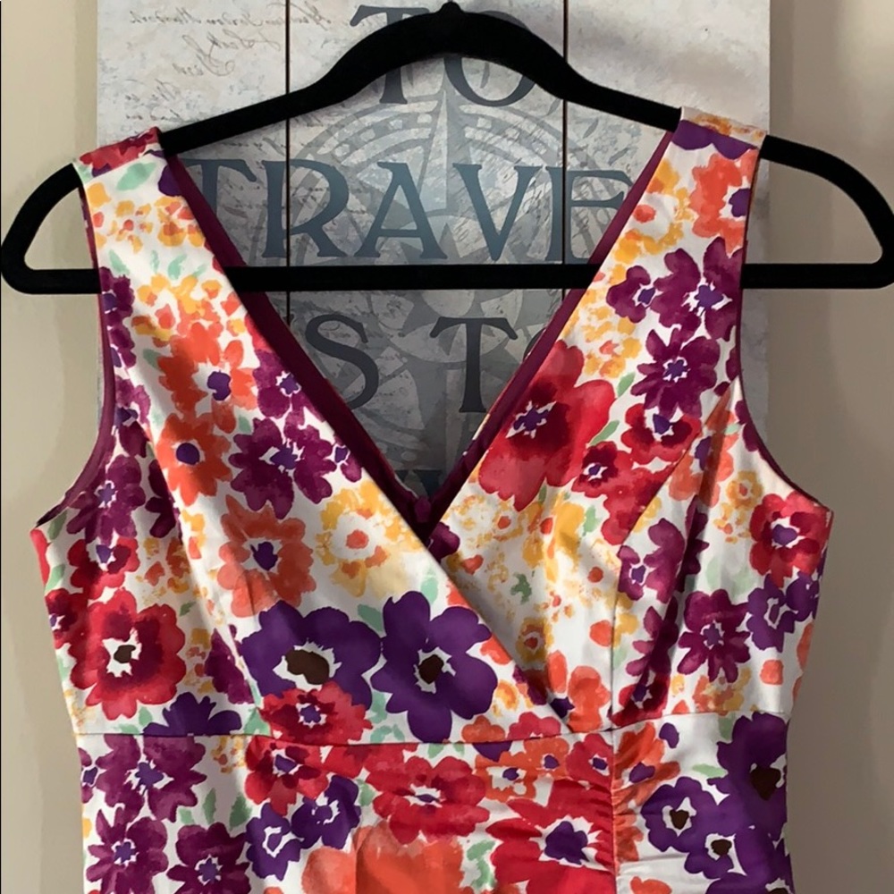 Donna Ricco Sleeveless Floral Dress Sz 4